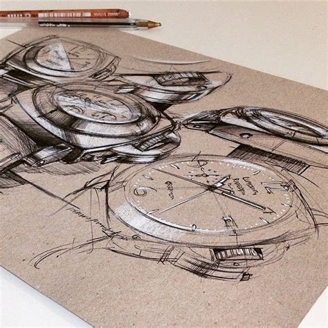 panerai hand drawing